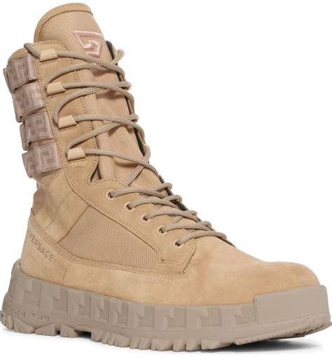 versace army boots.